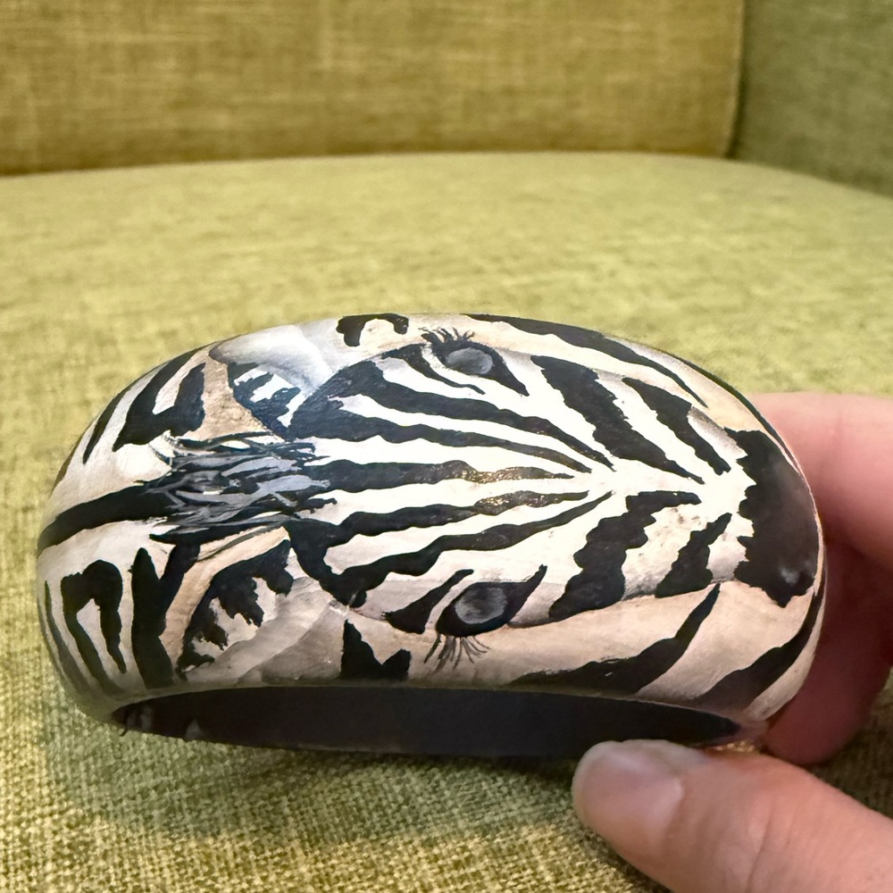 Zebra Bangle Bracelet